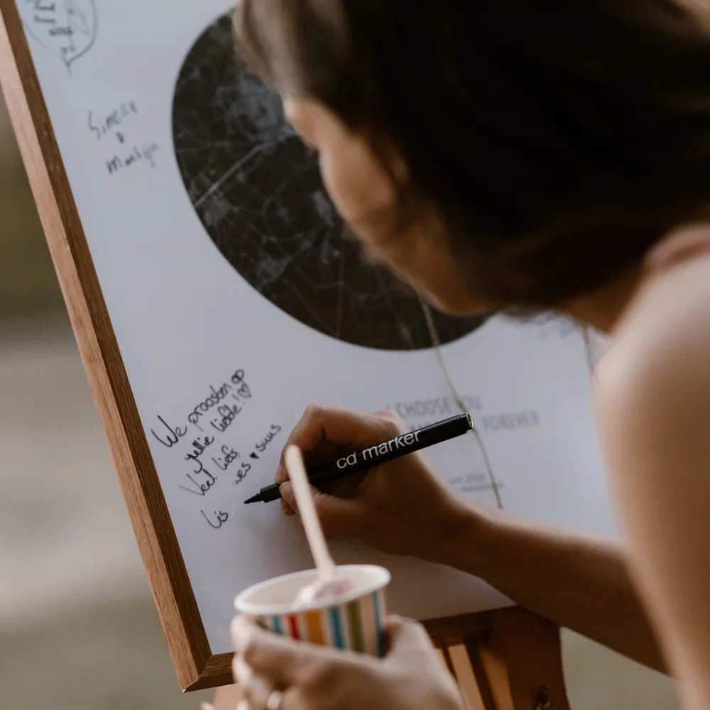 Alternatief gastenboek bruiloft - Poster met namen - huwelijksposter - Place the Moment