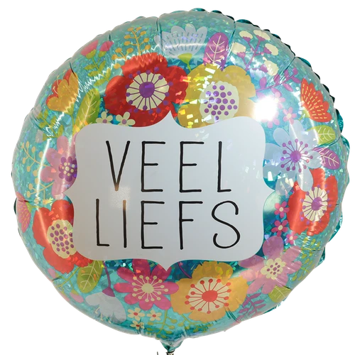 veel liefs helium ballon