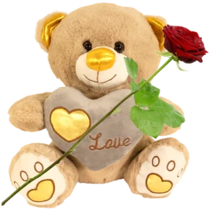 Love knuffelbeer 35cm – Je bent goud waard