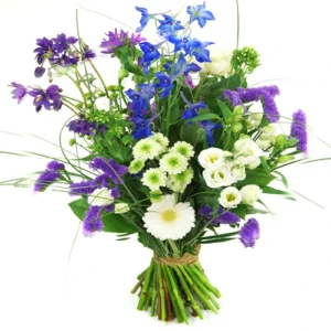 Plukboeket Blauw Paars Wit