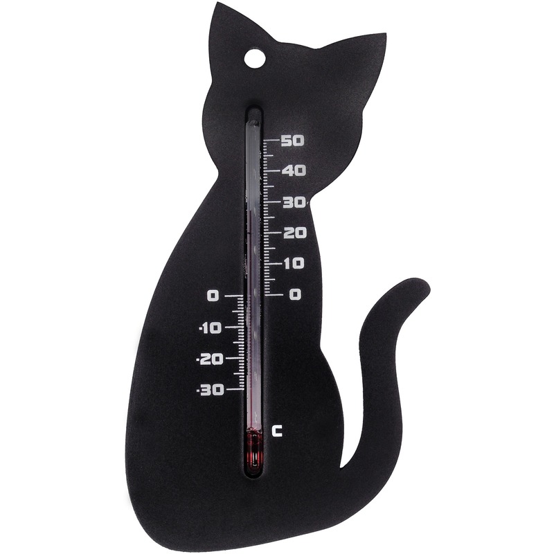 Cadeau voor kattenliefhebber: Nature Thermometer kat voor binnen en buiten