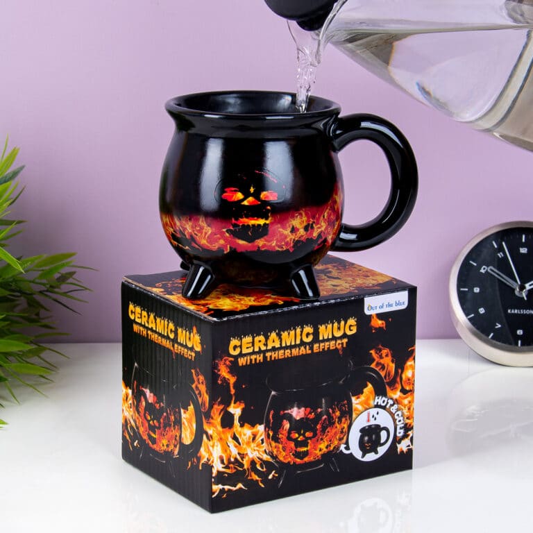 warmtegevoelige mok vlammen