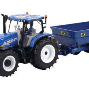 New Holland T6.175 met NC trailer van Britains - schaal 1:32