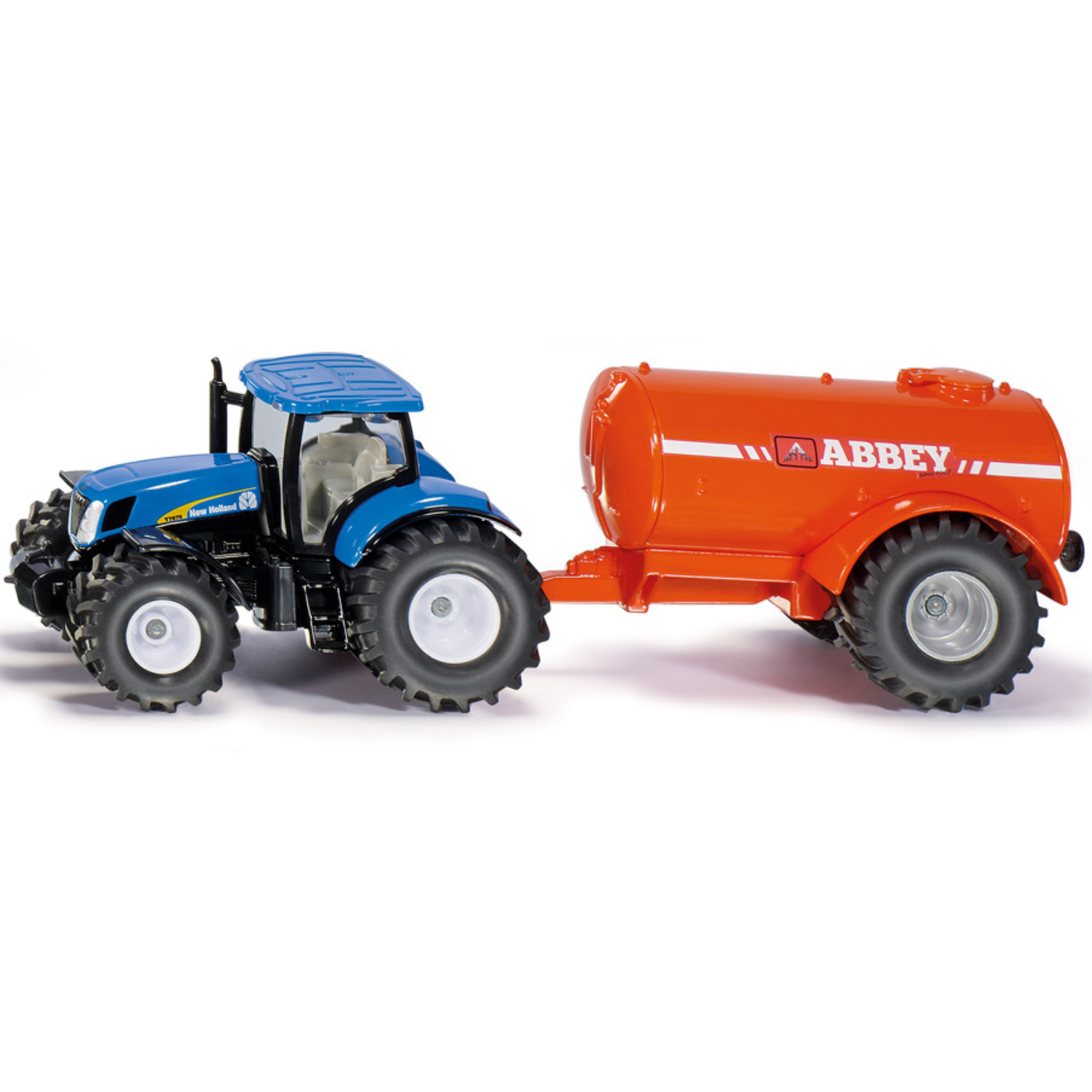 New Holland met 1-assige mestwagen 1:50