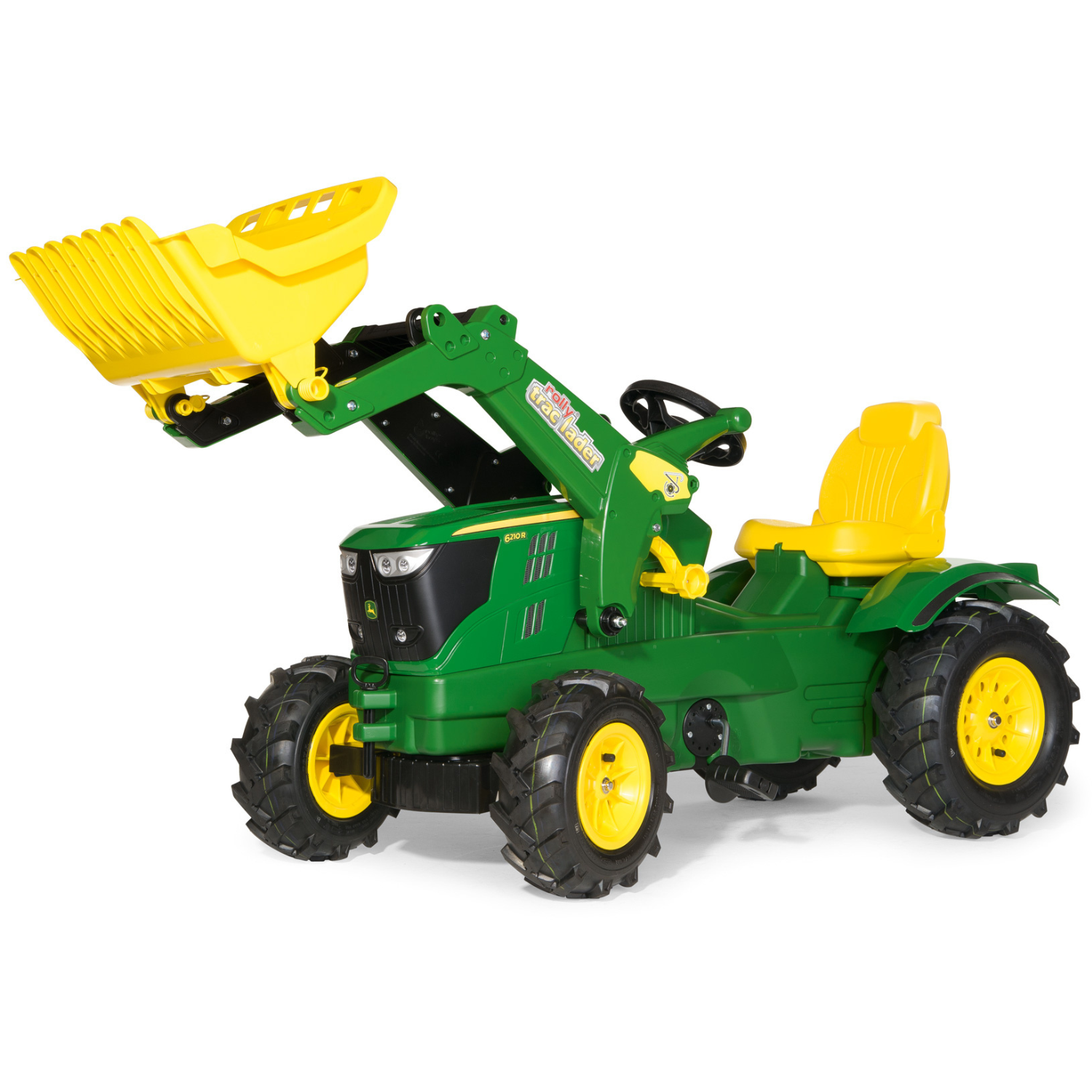 Rolly Toys rollyFarmtrac John Deere 6210R traptrekker met voorlader en luchtbanden