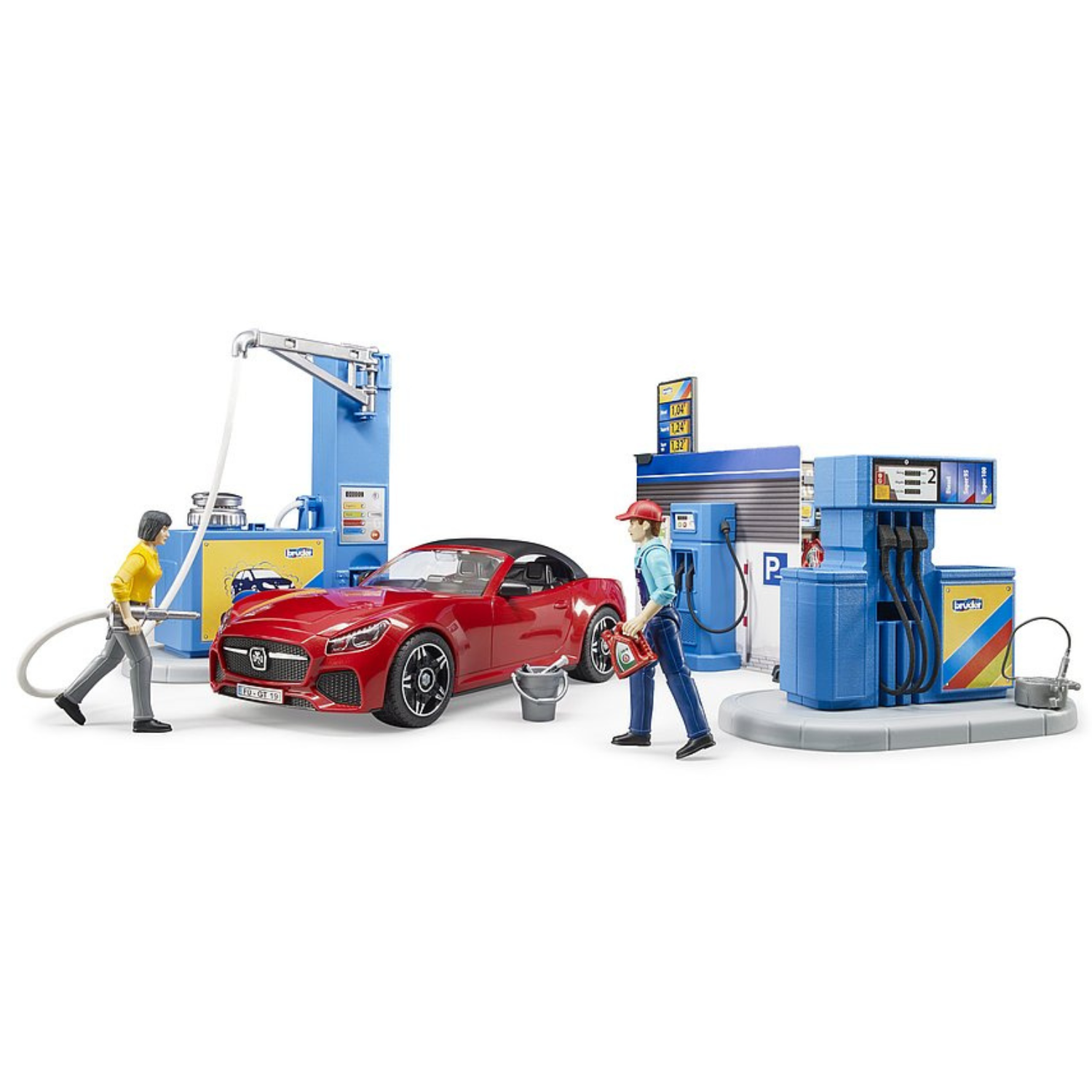 Tankstation en car wash van Bruder
