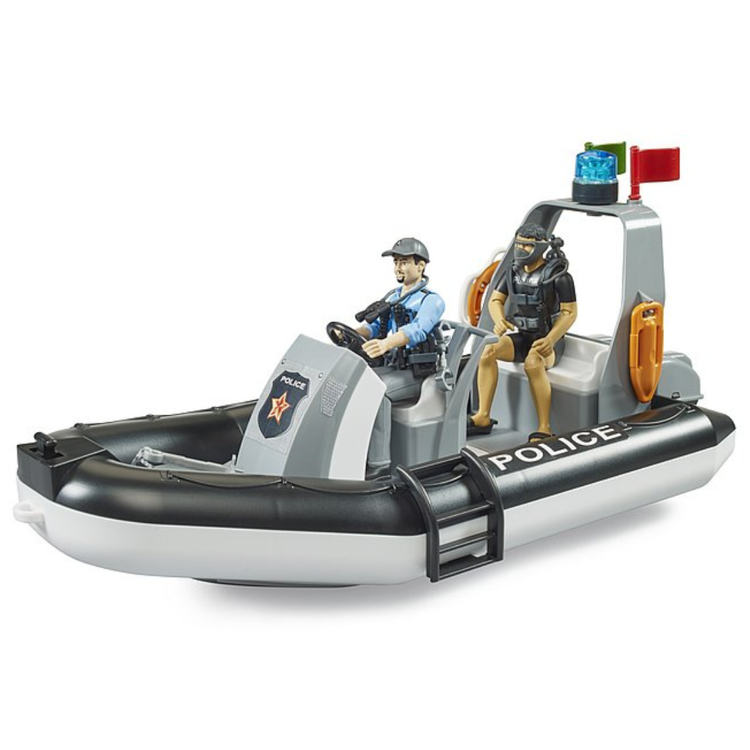 Bruder Politieboot met Politieagent