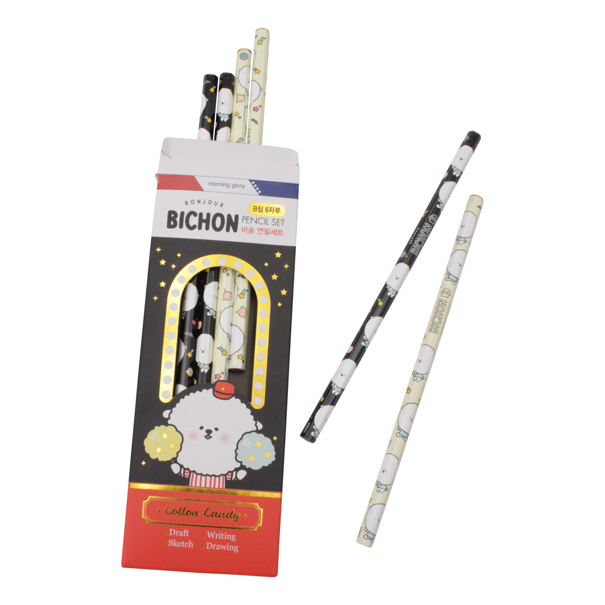 Bonjour Bichon B-potlodenset Cotton Candy (6)