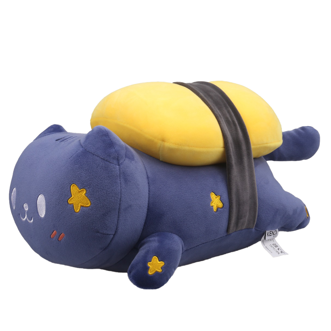 Kenji Sushi Night Cat knuffel - 35 cm