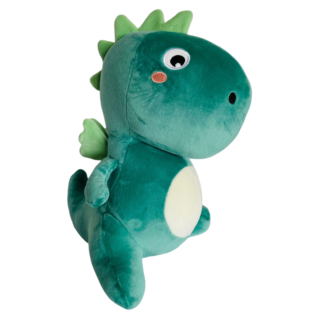 Kenji Draak dino knuffel - 35 cm - groen