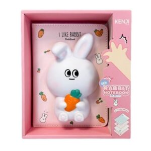 Kenji Squishy notebook A5 - Konijn