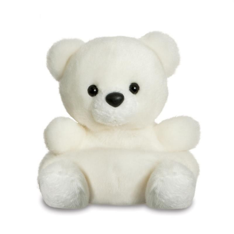 Palm Pals IJsbeer knuffeltje - 13 cm