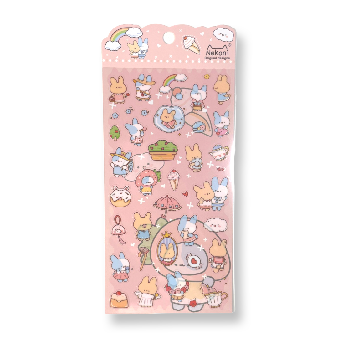 Nekoni Bunny Stickers