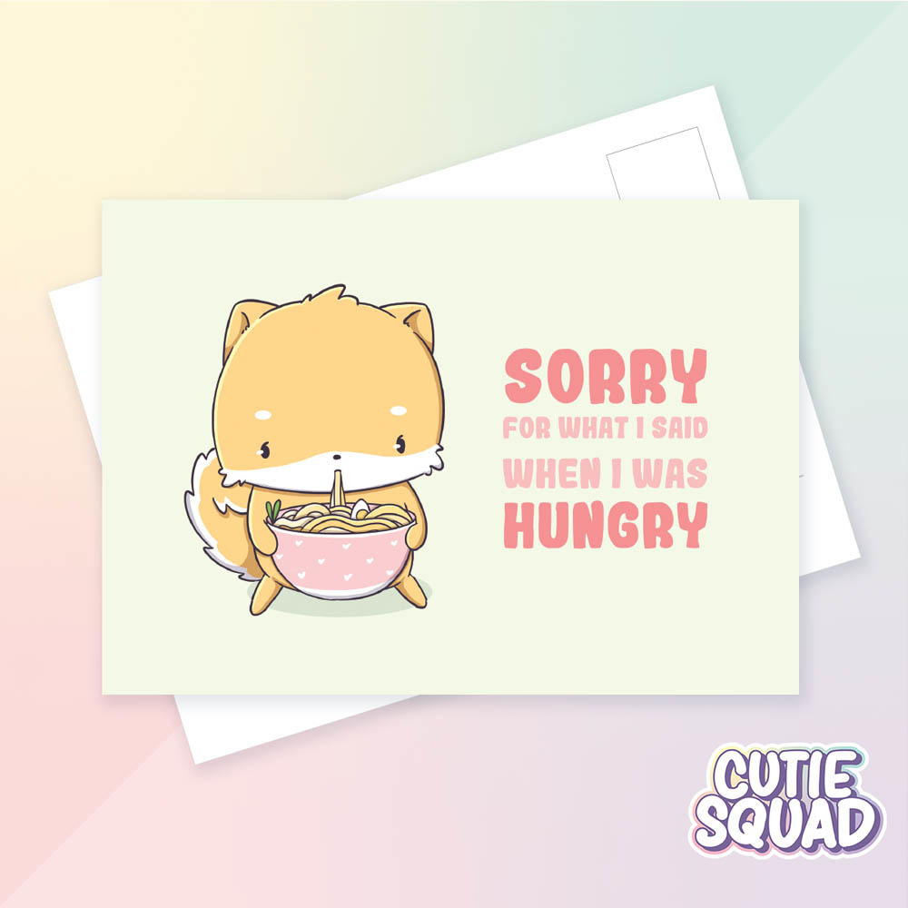 CutieSquad Ansichtkaart - Sorry for what I said