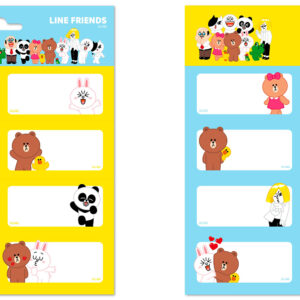 LINE FRIENDS Line Friends etiketten
