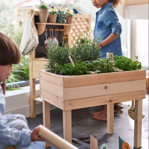 houten moestuin