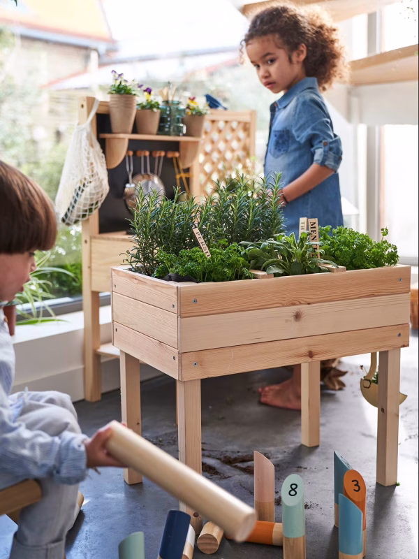 houten moestuin