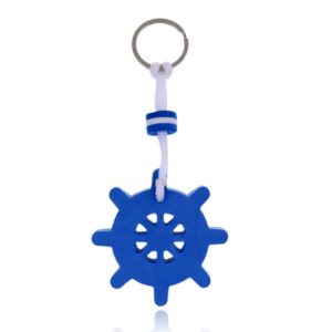 nautische sleutelhanger met stuurwiel