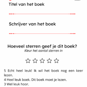boek rapport rood